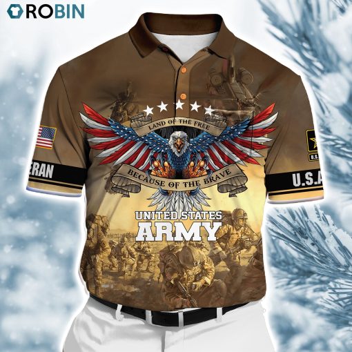 Land Of The Free Because Of The Bravememorial Day Polo Shirt