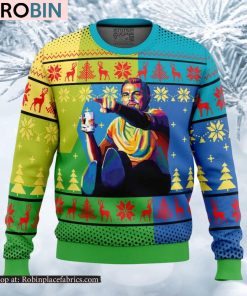Leo Pointing Once Upon A Time Ugly Christmas Sweater