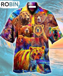 Life Is Better With A Bear Color Life Hawaiian Shirt, Gìt for Summer Shirt
