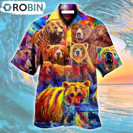 Life Is Better With A Bear Color Life Hawaiian Shirt, Gìt for Summer Shirt