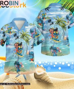 Lilo And Stitch 3D Button Hawaiian Shirt Lilo And Stitch 3D Button Hawaiian Shirt