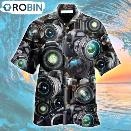 Look Through Cameras Hawaiian Shirt, Gìt for Summer Shirt