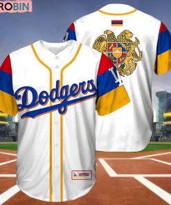 Los Angeles Dodgers Armenian Heritage Night Baseball Jersey