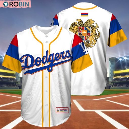 Los Angeles Dodgers Armenian Heritage Night Baseball Jersey