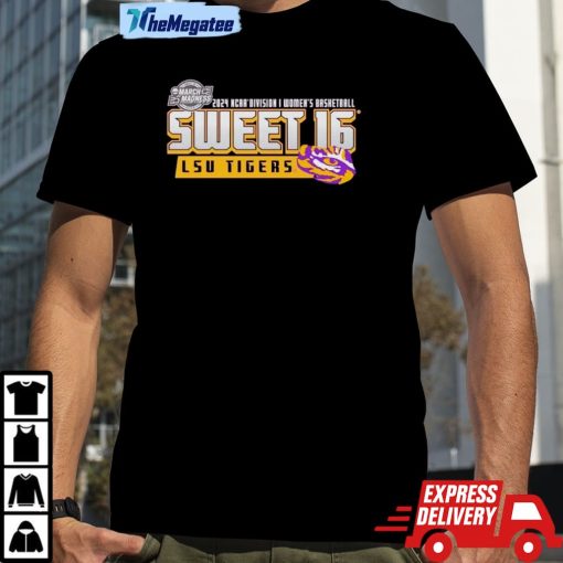 Lsu Tigers 2024 Ncaa Division I Women’s Basketball Sweet 16 Shirt