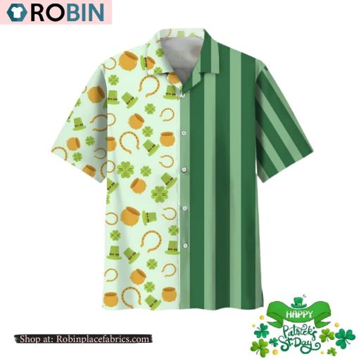 Lucky Green Irish St Patrick Day Hawaiian Shirt
