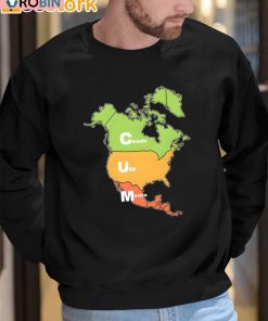 Map Canada Usa And Mexico Shirt Map Canada Usa And Mexico Shirt