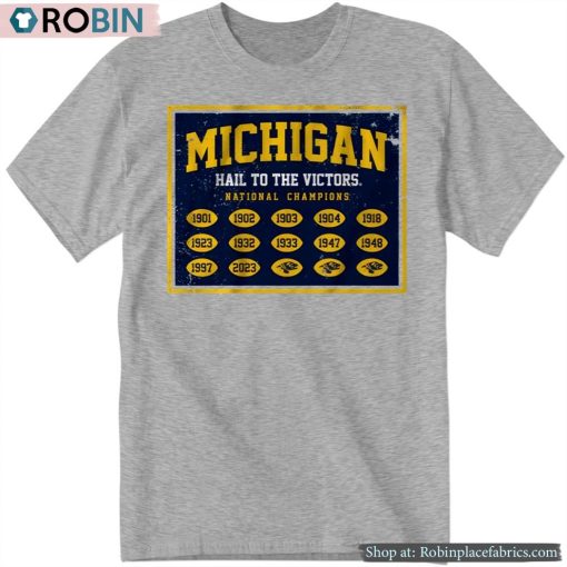 Michigan Football National Champs Banner Shirt