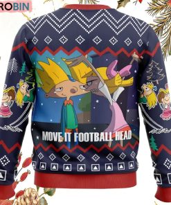 Move It Football Head Hey Arnold Ugly Christmas Sweater Move It Football Head Hey Arnold Ugly Christmas Sweater