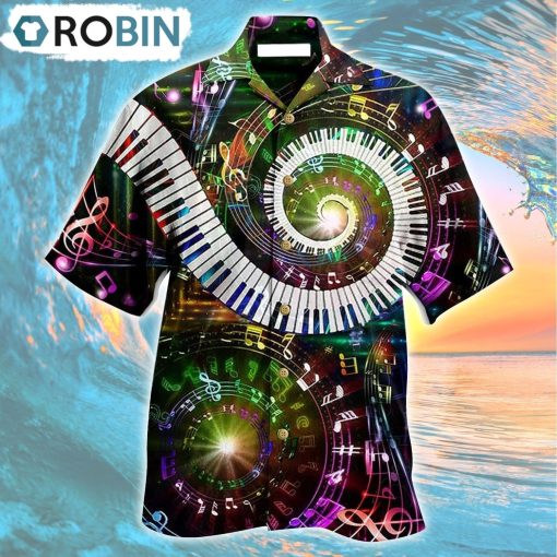 Music 10 Fingers 88 Keys Piano Hawaiian Shirt, Gìt for Summer Shirt