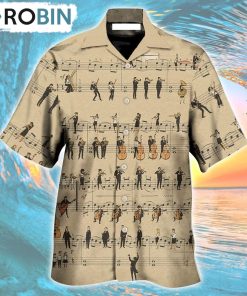 Music Note Retro Music Lover Hawaiian Shirt, Gìt for Summer Shirt