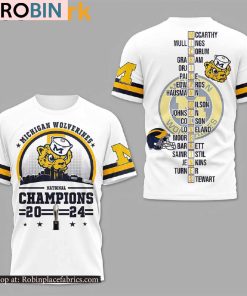 National Champions 2024 Mascot Design Michigan Wolverines Hoodie