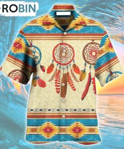 Native Style Love Peace Dreamcatcher Hawaiian Shirt, Gìt for Summer Shirt