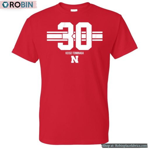 Nebraska Basketball Keisei Tominaga 30 Shirt