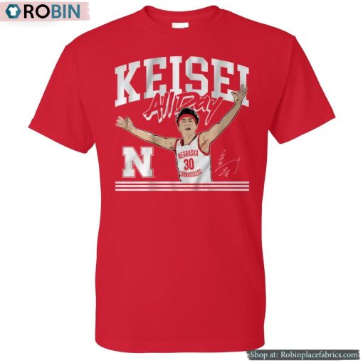 Nebraska Basketball Keisei Tominaga All Day Shirt