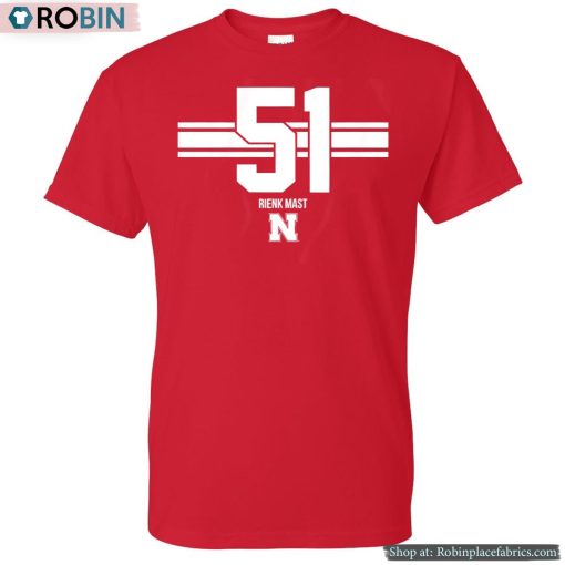 Nebraska Basketball Rienk Mast 51 Shirt
