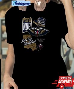 New Orleans Pelicans Split Zone Big Easy Basketball Shirt New Orleans Pelicans Split Zone Big Easy Basketball Shirt