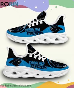 NFL Carolina Panthers Custom Printed Breathable Sneaker, Carolina Panthers Merch