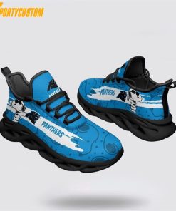 NFL Carolina Panthers Max Soul Shoes Snoopy, Panthers Merchandise