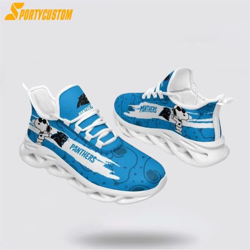 NFL Carolina Panthers Max Soul Shoes Snoopy, Panthers Merchandise