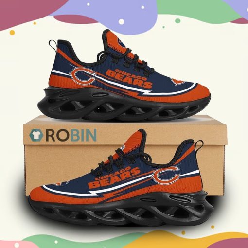NFL Chicago Bears Custom Printed Breathable Shoes, Chicago Bears Gear