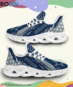 NFL Dallas Cowboys Custom Printed Breathable Shoes, Cowboys Gifts for Fans