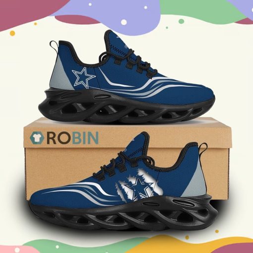 NFL Dallas Cowboys Custom Printed Breathable Sneaker, Dallas Cowboys Unique Gifts