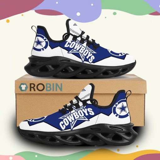 NFL Dallas Cowboys Max Soul Shoes Sneakers, Dallas Cowboys Unique Gifts