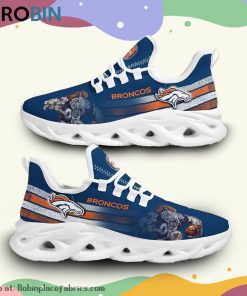 NFL Denver Broncos Custom Printed Breathable Shoes, Denver Broncos Fan Gears