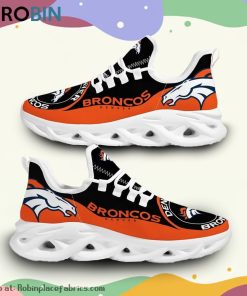 NFL Denver Broncos Custom Printed Breathable Sneaker, Broncos Gear