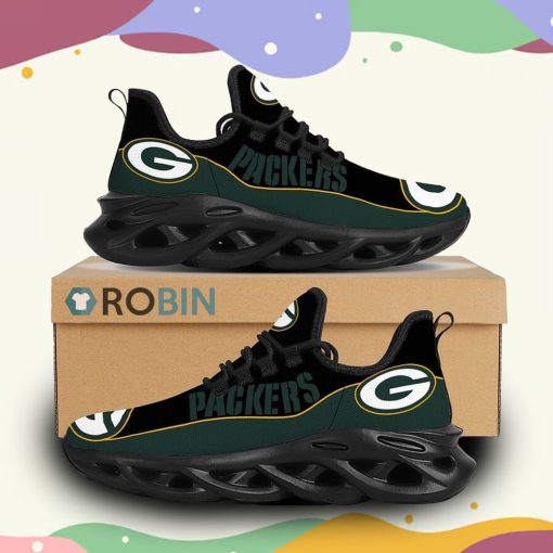 NFL Green Bay Packers Custom Printed Sneaker, Green Bay Packers Merch