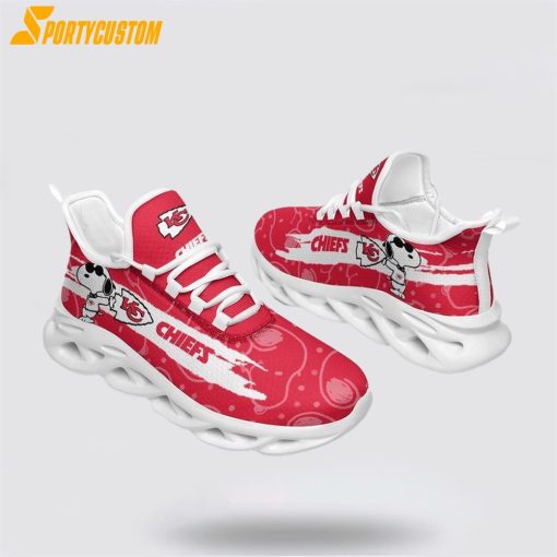 NFL Kansas City Chiefs Max Soul Shoes Snoopy, Chiefs Fan Gears