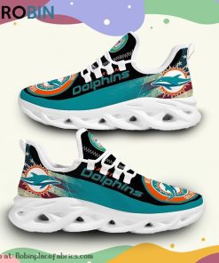 NFL Miami Dolphins Max Soul Shoes Sneakers, Dolphins Gifts