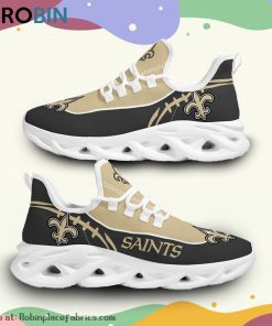 NFL New Orleans Saints Custom Printed Breathable Shoes, Saints Unique Gifts NFL New Orleans Saints Custom Printed Breathable Shoes, Saints Unique Gifts