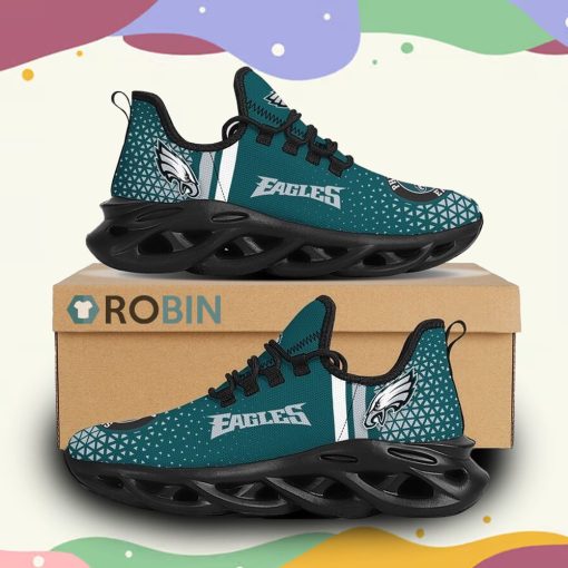NFL Philadelphia Eagles Custom Printed Breathable Shoes, Eagles Shoes