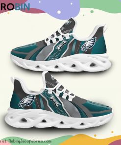 NFL Philadelphia Eagles Custom Printed Breathable Sneaker, Eagles Team Gifts NFL Philadelphia Eagles Custom Printed Breathable Sneaker, Eagles Team Gifts