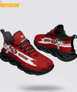 NFL San Francisco 49ers Max Soul Shoes Snoopy, San Francisco 49ers Footwear