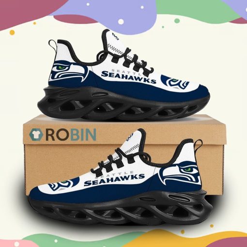 NFL Seattle Seahawks Max Soul Shoes Sneakers Sport Shoes, Seahawks Merch