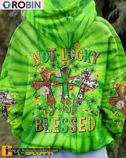 Not Lucky Just Blessed St Patricks Day Women’s All Over Print Shirt
