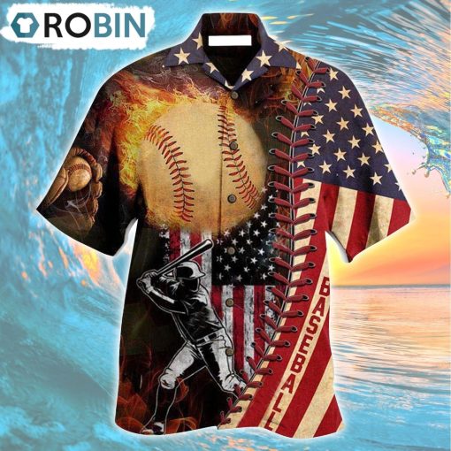Nothing More America Than Baseball Hawaiian Shirt, Gìt for Summer Shirt