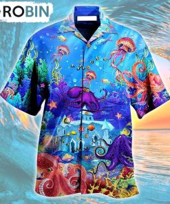 Octopus Love Ocean Forever Hawaiian Shirt, Gìt for Summer Shirt