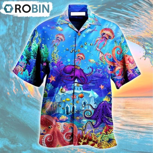 Octopus Love Ocean Forever Hawaiian Shirt, Gìt for Summer Shirt