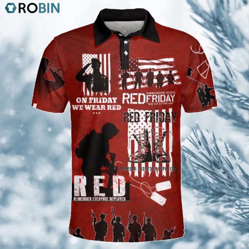 On Friday We Wear Red Polo Shirt