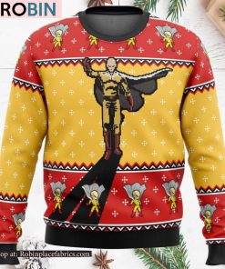One Punch Man Saitama Shadow Ugly Christmas Sweater