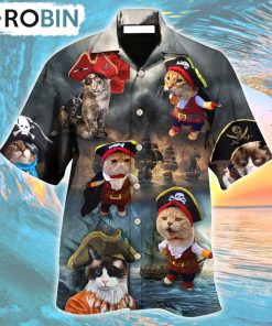 Pirate Cat Style So Cute Hawaiian shirt, Gìt for Summer Shirt