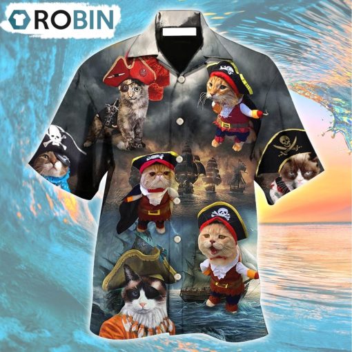 Pirate Cat Style So Cute Hawaiian shirt, Gìt for Summer Shirt