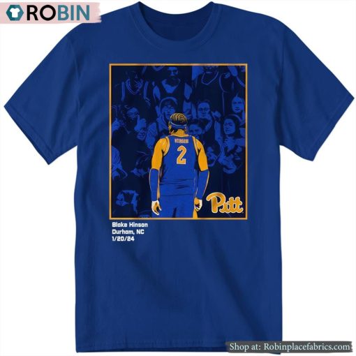 Pitt Basketball Blake Hinson Hang It In The Louvre Shirt