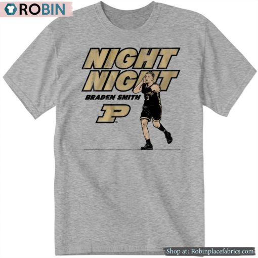 Purdue Basketball Braden Smith Night Night Shirt