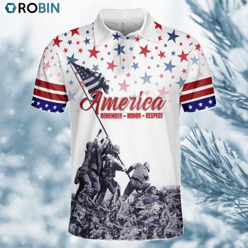 Remember Honor Respect Memorial Day Polo Shirt