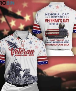 Remember Honor Respect Veterans Day Polo Shirt